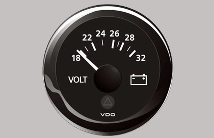 Marine Voltmeter Gauge 18-32V